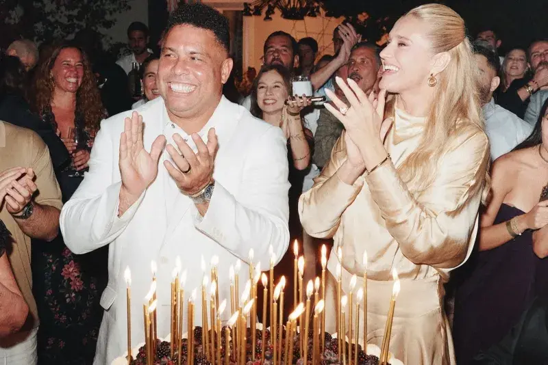 Ronaldo Fenômeno comemora 50 anos com festão que reuniu familiares e famosos em SP